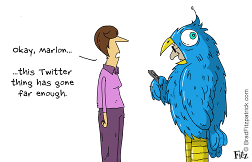 Twitter cartoon BF